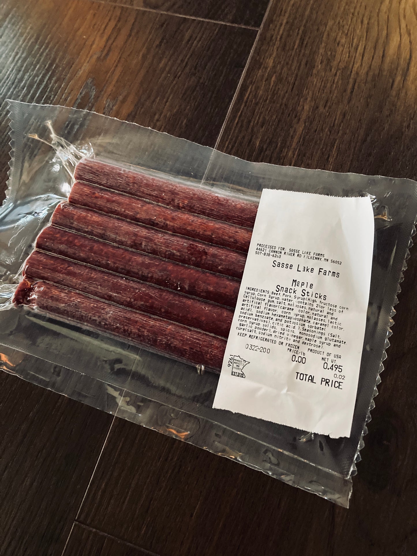 Beef Sticks: Maple